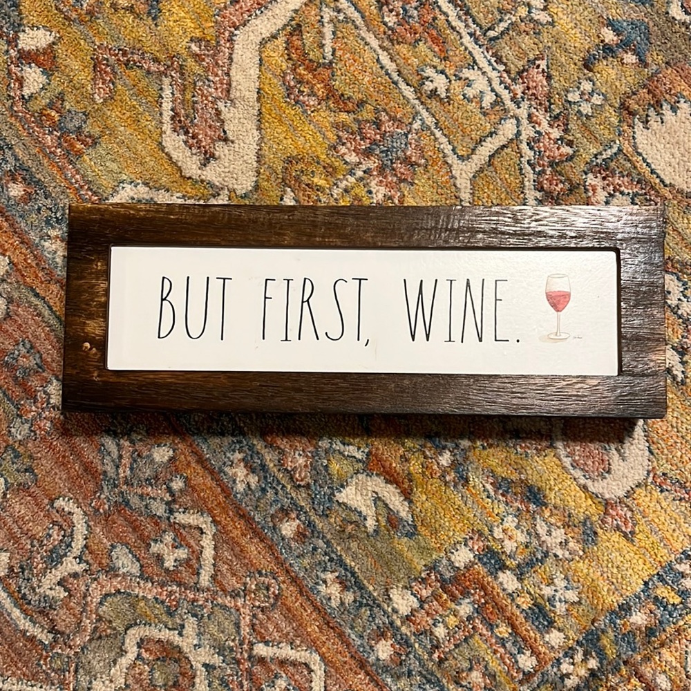 Rae Dunn wine sign